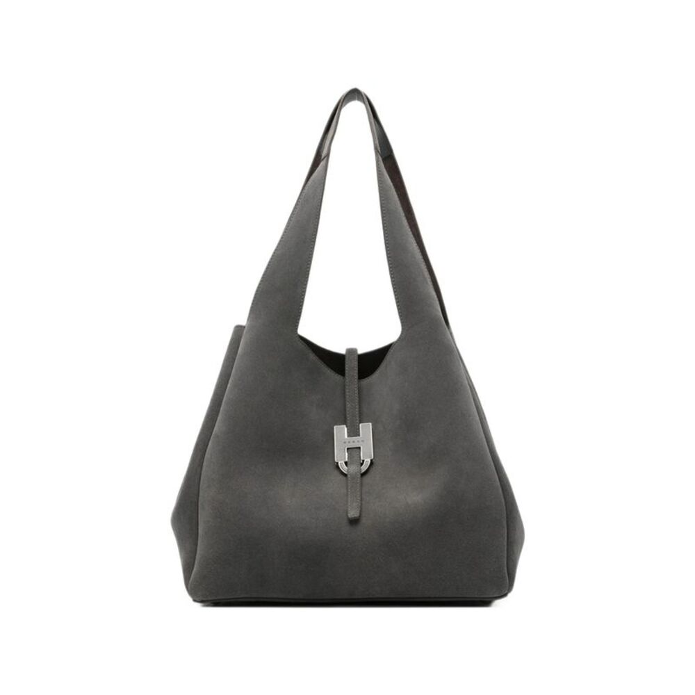 Hogan Grey Tote Bags Women